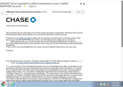 chase credit card report fraud.